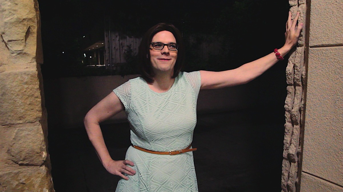 Carina outside Cap City Comedy Club